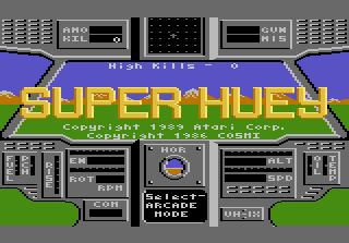 Игра Super Huey UH-IX (Atari 7800 - a7800)