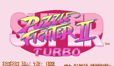 Игра Super Puzzle Fighter II Turbo (Capcom Play System 2 - cps2)