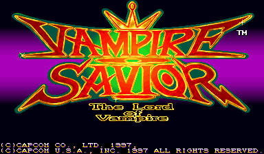 Игра Vampire Savior: The Lord of Vampire (Capcom Play System 2 - cps2)