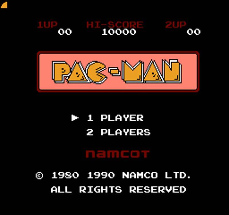 Игра Pac-Man (Famicom Disk System - fds)
