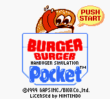 Игра Burger Burger Pocket (GameBoy Color - gbc)