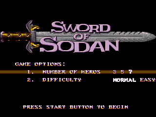 Игра Sword of Sodan (Sega Mega Drive - gen)