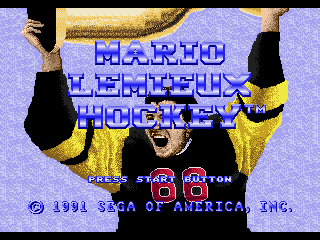 Игра Mario Lemieux Hockey (Sega Mega Drive - gen)