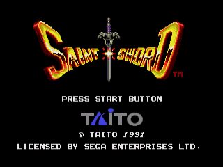 Игра Saint Sword (Sega Mega Drive - gen)