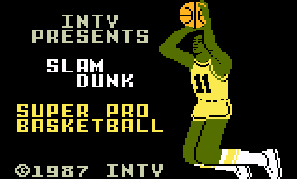 Игра Slam Dunk - Super Pro Basketball (Intellivision - intv)