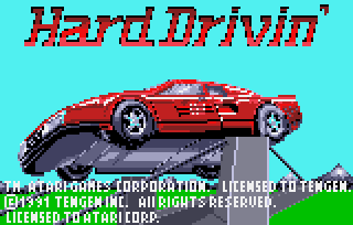 Игра Hard Drivin’ (Atari Lynx - lynx)