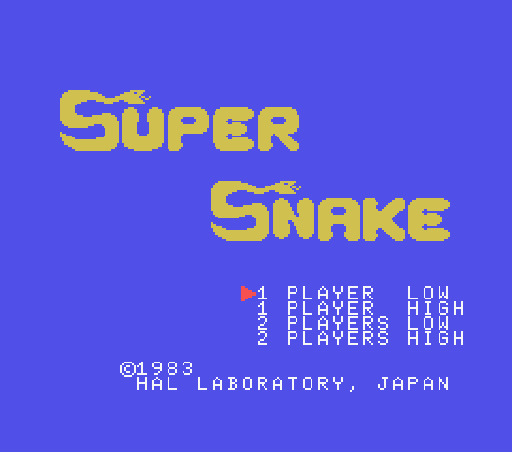 Игра Super Snake (Machines with Software eXchangeability - msx1)