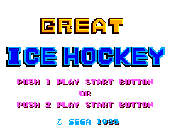 Игра Great Ice Hockey (Sega Master System - sms)