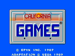 Игра California Games (Sega Master System - sms)