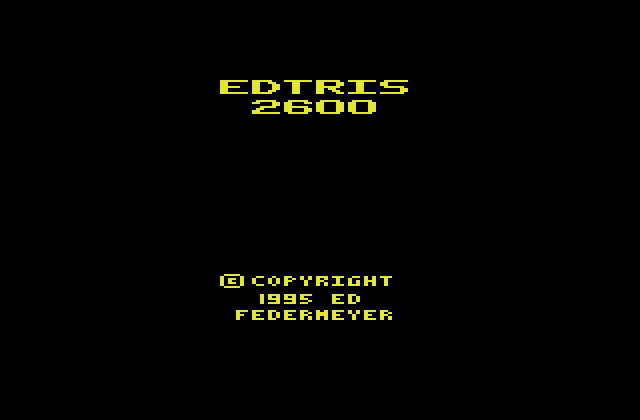 Игра Edtris 2600 (Atari 2600 - a2600)