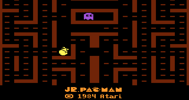 Обложка игры Jr. Pac-Man ( - a2600)