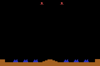 Игра Missile Command (Atari 2600 - a2600)