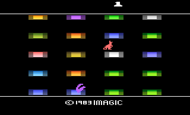 Игра Quick Step! (Atari 2600 - a2600)