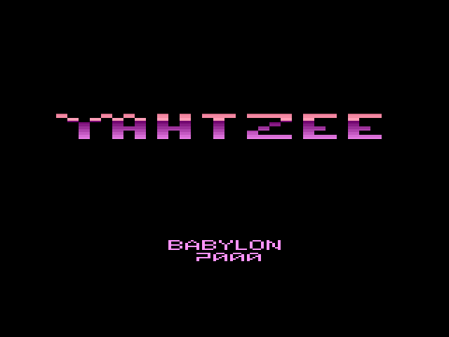 Игра Yahtzee (Atari 2600 - a2600)