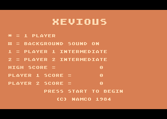 Игра Xevious (Atari 5200 - a5200)
