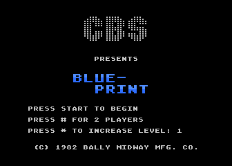 Игра Blueprint (Atari 5200 - a5200)