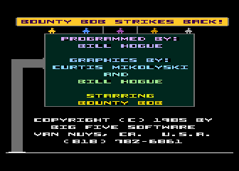 Игра Bounty Bob Strikes Back (Atari 5200 - a5200)