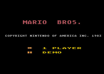 Игра Mario Brothers (Atari 5200 - a5200)