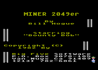 Игра Miner 2049 (Atari 5200 - a5200)