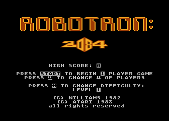 Игра Robotron 2084 (Atari 5200 - a5200)