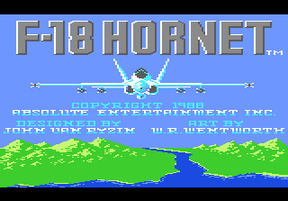 Обложка игры F-18 Hornet ( - a7800)