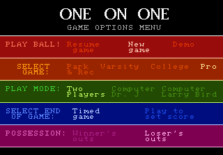 Обложка игры One-on-One Basketball ( - a7800)