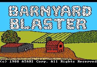 Игра Barnyard Blaster (Atari 7800 - a7800)