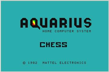 Игра Chess (Aquarius - aquarius)