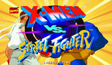 Обложка игры X-Men Vs. Street Fighter