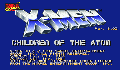 Игра X-Men: Children of the Atom (Capcom Play System 2 - cps2)