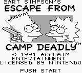 Игра Simpsons, The - Escape from Camp Deadly (Game Boy - gb)