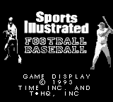 Игра Sports Illustrated - Football & Baseball (Game Boy - gb)