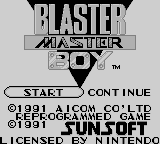 Игра Blaster Master Boy (Game Boy - gb)