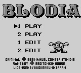 Игра Blodia (Game Boy - gb)