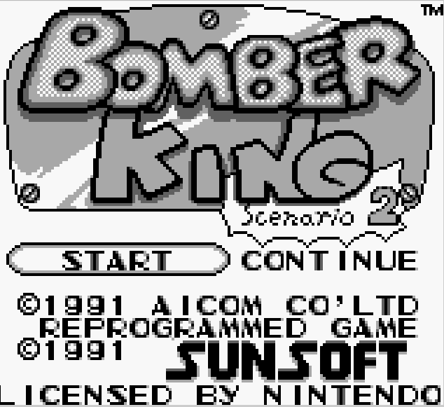 Игра Bomber King - Scenario 2 (Game Boy - gb)