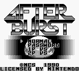 Игра After Burst (Game Boy - gb)