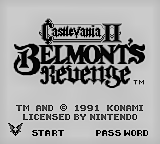 Игра Castlevania 2 - Belmont