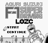 Игра Aguri Suzuki F-1 Super Driving (Game Boy - gb)