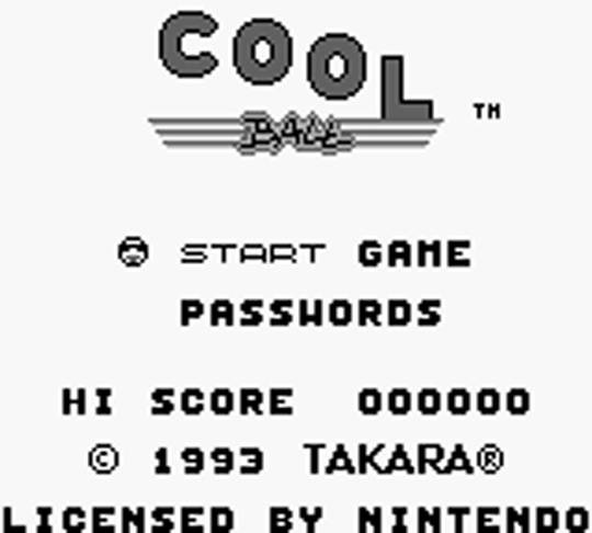 Игра Cool Ball (Game Boy - gb)