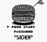 Игра Crazy Burger (Game Boy - gb)