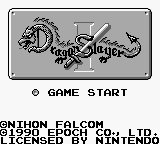 Игра Dragon Slayer I (Game Boy - gb)