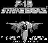 Обложка игры F-15 Strike Eagle ( - gb)