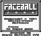 Обложка игры Faceball 2000 ( - gb)