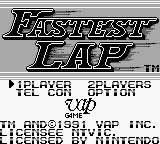 Игра Fastest Lap (Game Boy - gb)