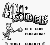 Игра Ant Soldiers (Game Boy - gb)