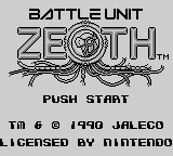 Игра Battle Unit Zeoth (Game Boy - gb)