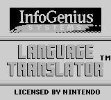 Игра Berlitz French Language Translator (Game Boy - gb)