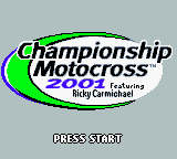 Обложка игры Championship Motocross 2001 featuring Ricky Carmichael