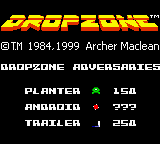 Игра Dropzone (GameBoy Color - gbc)