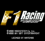 Обложка игры F-1 Racing Championship ( - gbc)